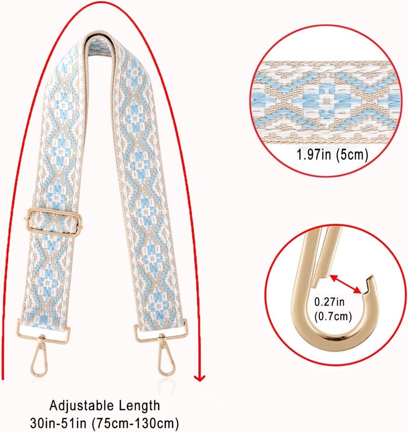 Shein Purse Strap Replacement Crossbody Handbag Shoulder Strap Adjustable - Image 5